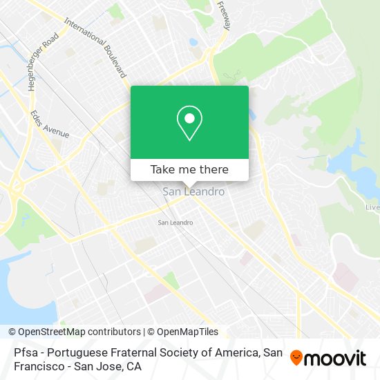 Mapa de Pfsa - Portuguese Fraternal Society of America