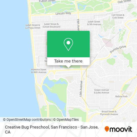 Mapa de Creative Bug Preschool