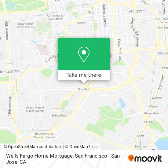 Wells Fargo Home Mortgage map