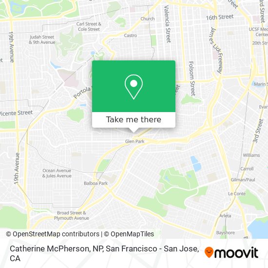 Catherine McPherson, NP map