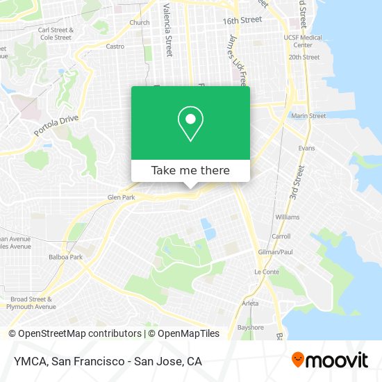 YMCA map