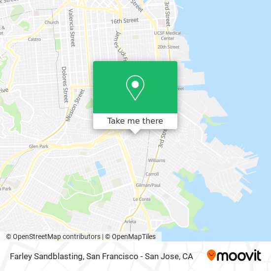 Mapa de Farley Sandblasting
