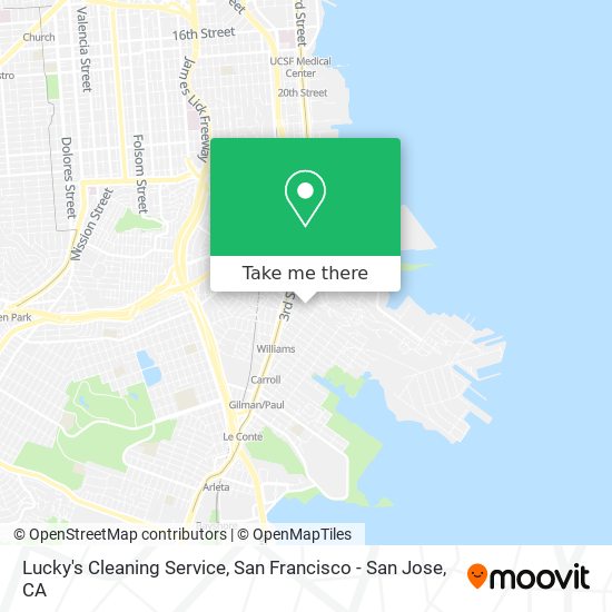 Lucky's Cleaning Service map