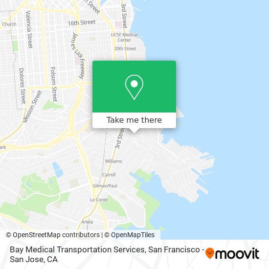 Bay Medical Transportation Services map