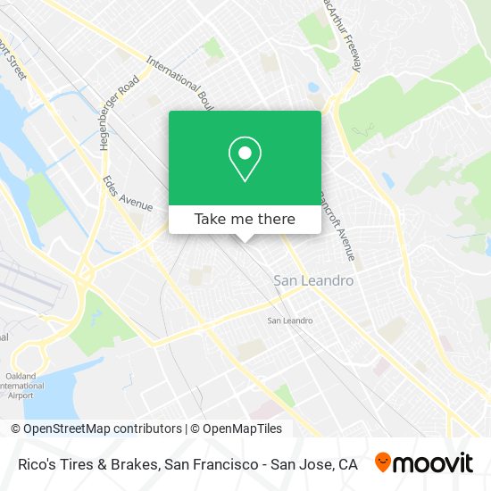 Rico's Tires & Brakes map