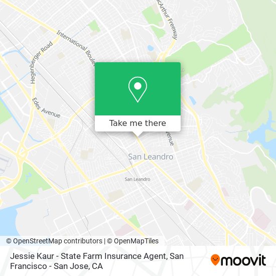 Mapa de Jessie Kaur - State Farm Insurance Agent