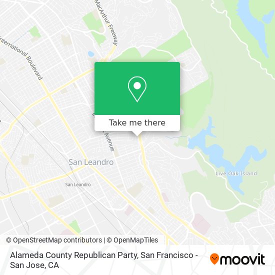 Alameda County Republican Party map