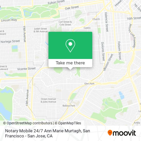 Mapa de Notary Mobile 24 / 7 Ann Marie Murtagh