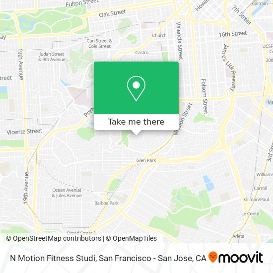 N Motion Fitness Studi map