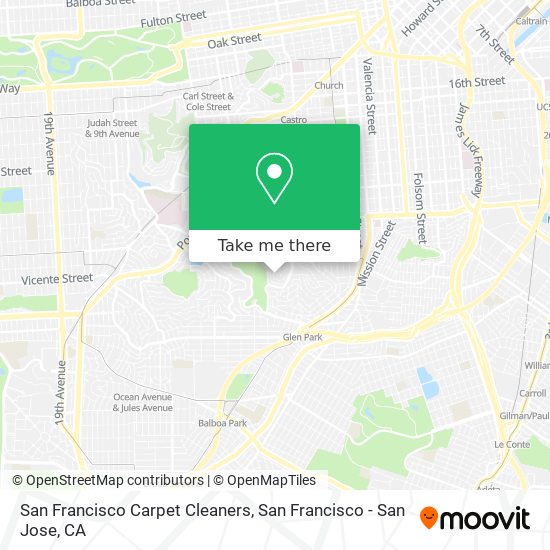 San Francisco Carpet Cleaners map