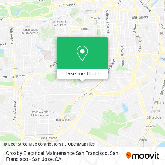 Mapa de Crosby Electrical Maintenance San Francisco