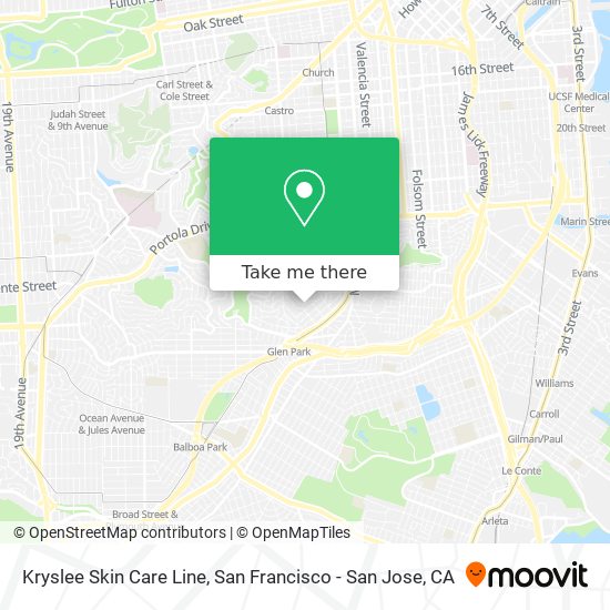 Kryslee Skin Care Line map