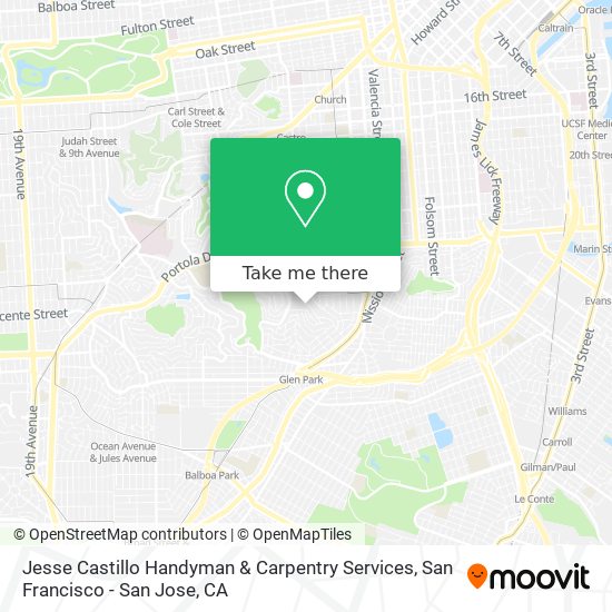 Mapa de Jesse Castillo Handyman & Carpentry Services