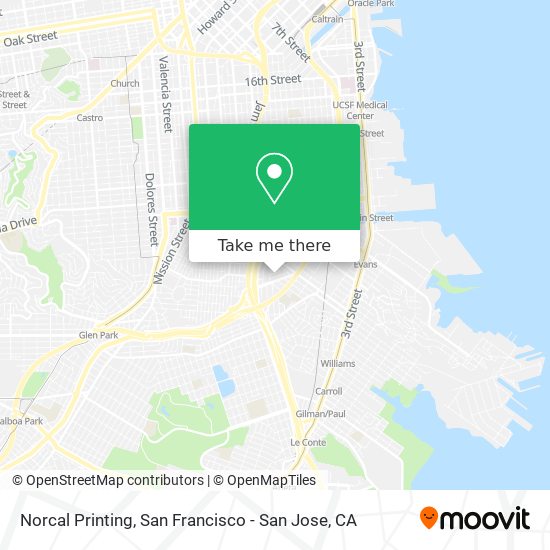 Mapa de Norcal Printing