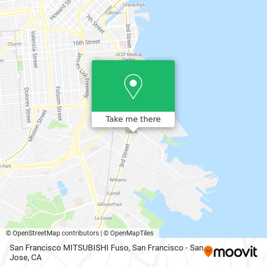 Mapa de San Francisco MITSUBISHI Fuso