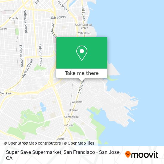 Mapa de Super Save Supermarket