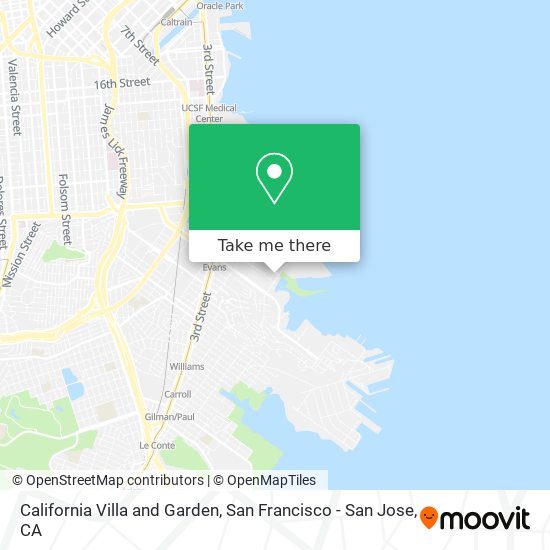 Mapa de California Villa and Garden