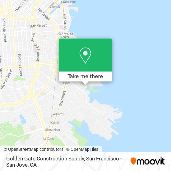 Mapa de Golden Gate Construction Supply