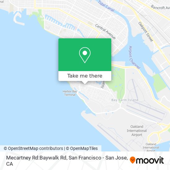 Mapa de Mecartney Rd:Baywalk Rd