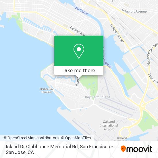 Mapa de Island Dr:Clubhouse Memorial Rd
