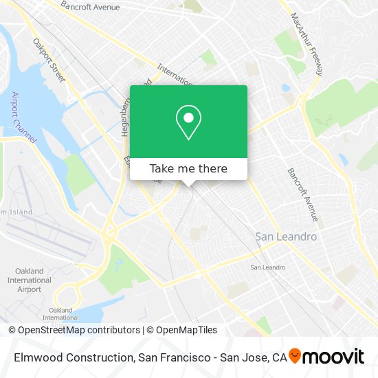 Mapa de Elmwood Construction