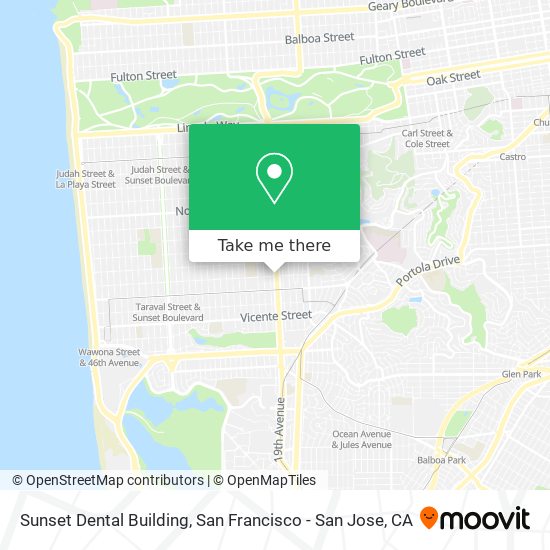 Mapa de Sunset Dental Building