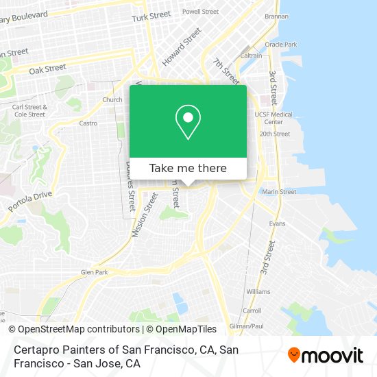 Certapro Painters of San Francisco, CA map