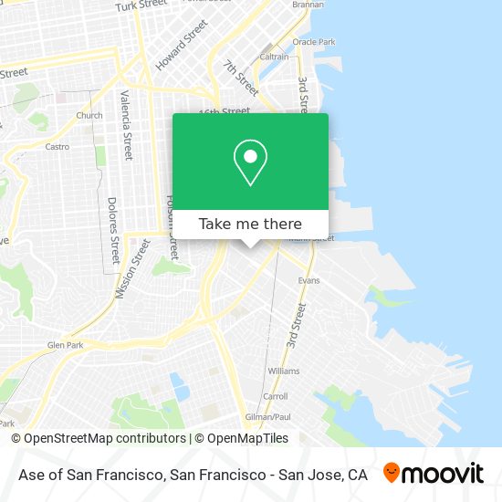 Ase of San Francisco map