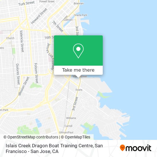 Mapa de Islais Creek Dragon Boat Training Centre