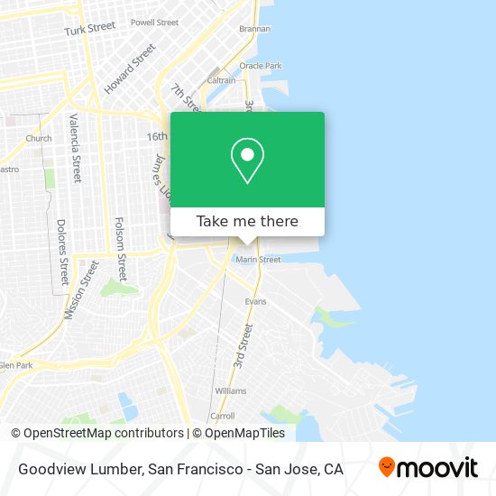 Goodview Lumber map