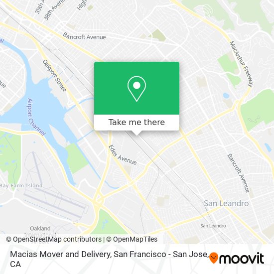 Macias Mover and Delivery map