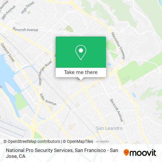 National Pro Security Services map