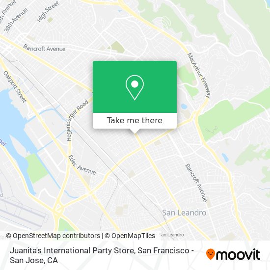 Mapa de Juanita's International Party Store