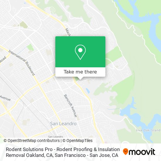 Mapa de Rodent Solutions Pro - Rodent Proofing & Insulation Removal Oakland, CA
