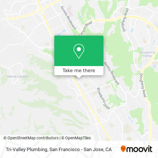 Tri-Valley Plumbing map