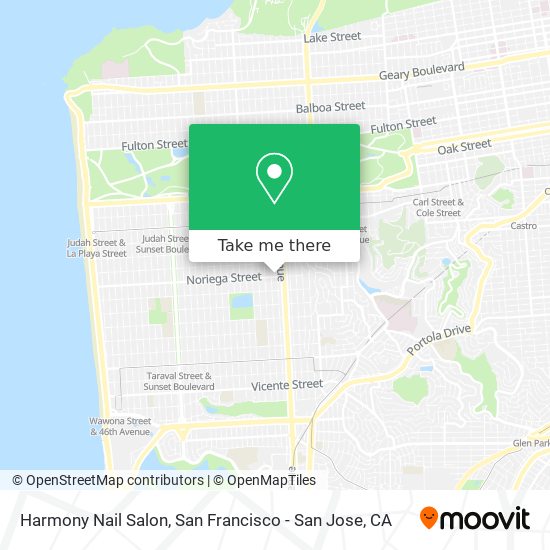 Mapa de Harmony Nail Salon