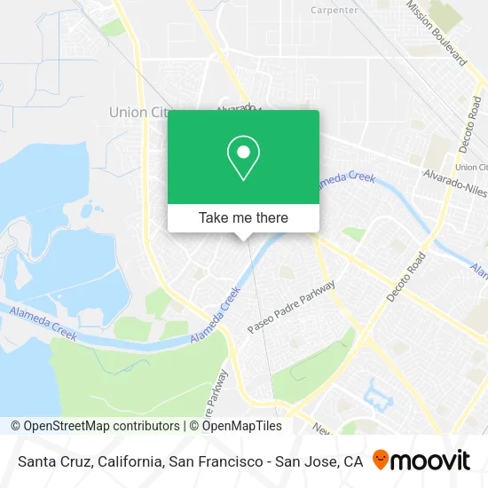 Santa Cruz, California map