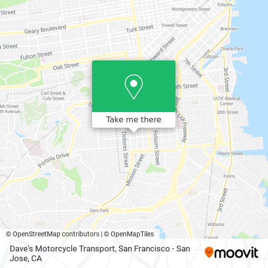 Mapa de Dave's Motorcycle Transport