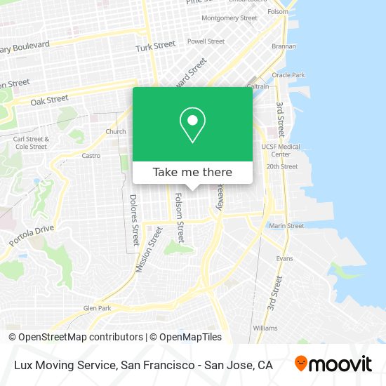 Lux Moving Service map