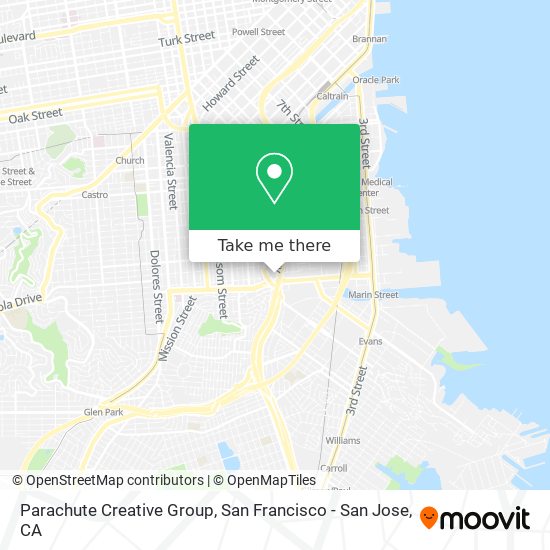 Mapa de Parachute Creative Group