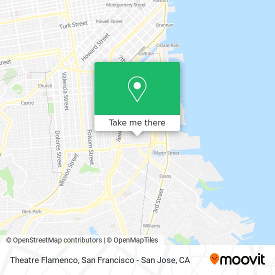 Theatre Flamenco map