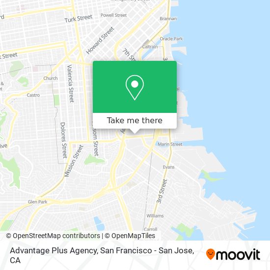 Mapa de Advantage Plus Agency