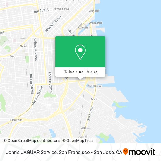 John's JAGUAR Service map