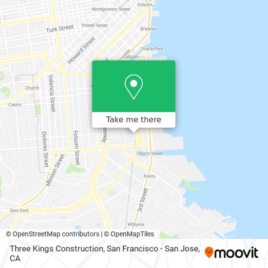 Three Kings Construction map