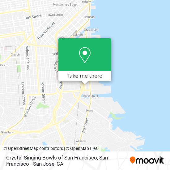 Crystal Singing Bowls of San Francisco map