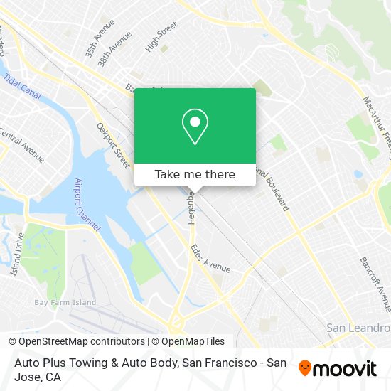 Auto Plus Towing & Auto Body map