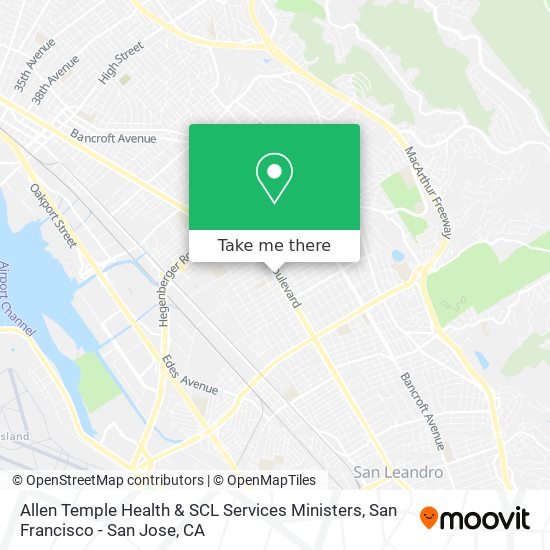 Mapa de Allen Temple Health & SCL Services Ministers