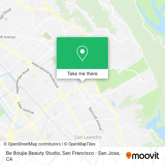 Mapa de Be Boujie Beauty Studio