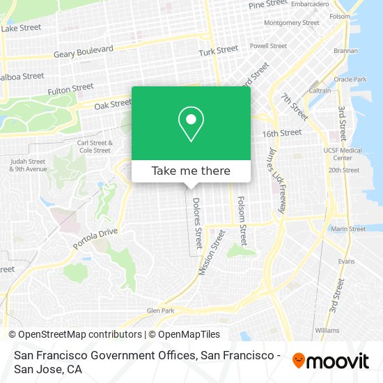 Mapa de San Francisco Government Offices