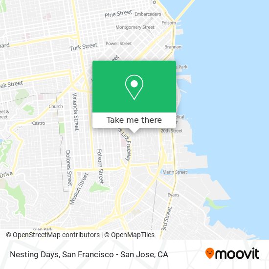 Nesting Days map